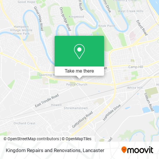 Kingdom Repairs and Renovations map