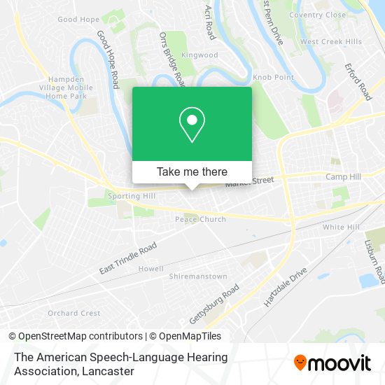 The American Speech-Language Hearing Association map
