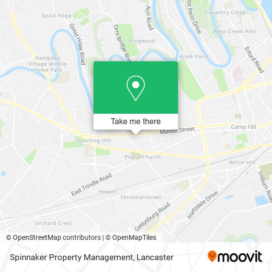 Mapa de Spinnaker Property Management