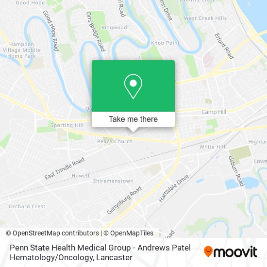 Penn State Health Medical Group - Andrews Patel Hematology / Oncology map