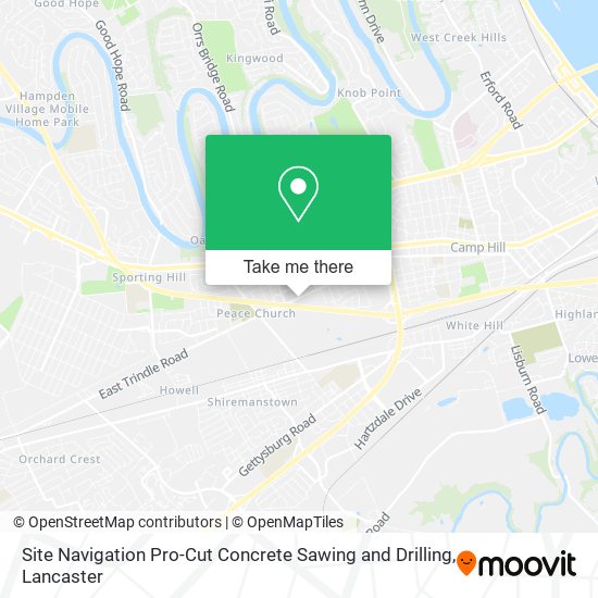 Site Navigation Pro-Cut Concrete Sawing and Drilling map
