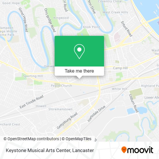Mapa de Keystone Musical Arts Center