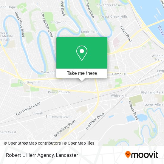 Robert L Herr Agency map