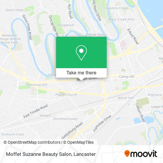 Mapa de Moffet Suzanne Beauty Salon