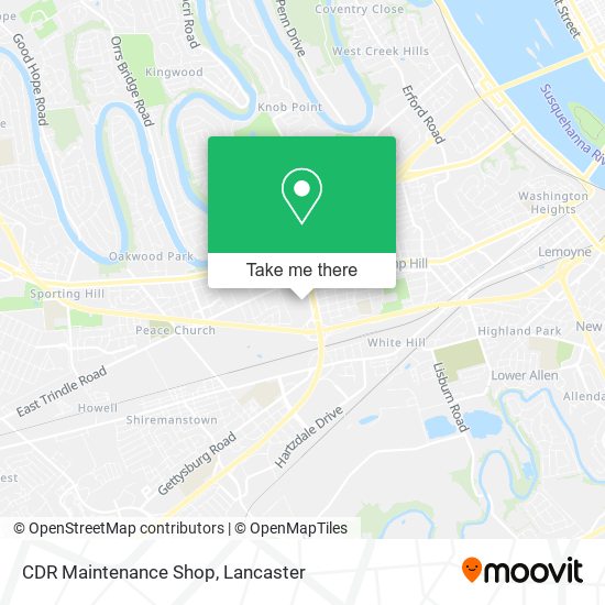 CDR Maintenance Shop map