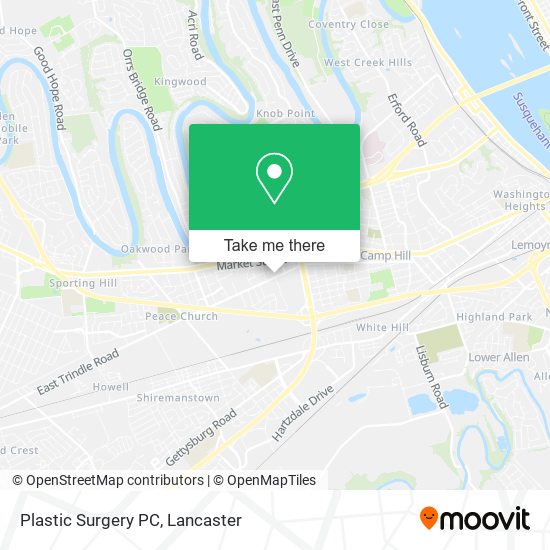 Plastic Surgery PC map