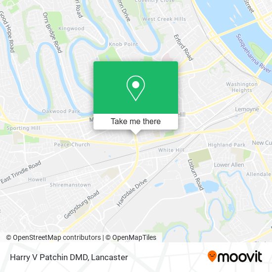 Harry V Patchin DMD map