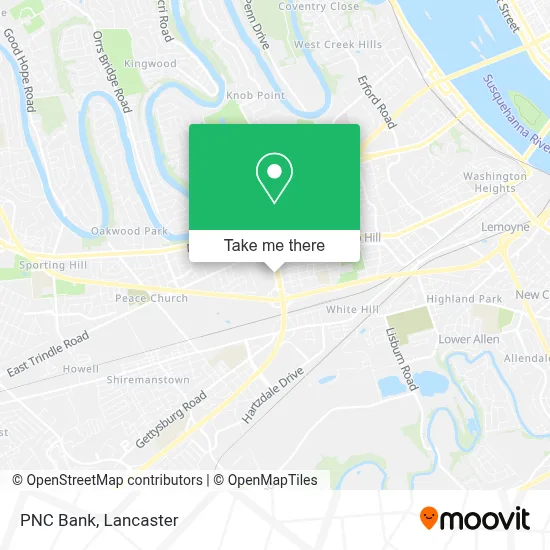PNC Bank map