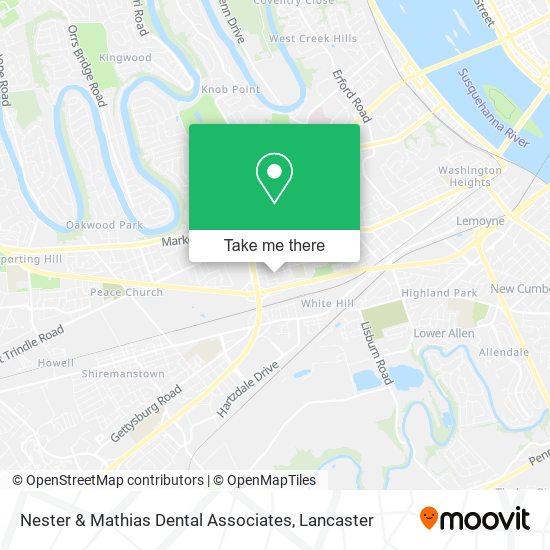 Mapa de Nester & Mathias Dental Associates