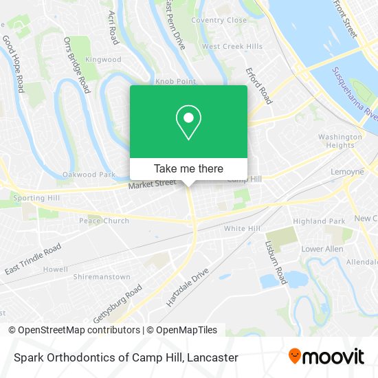 Mapa de Spark Orthodontics of Camp Hill