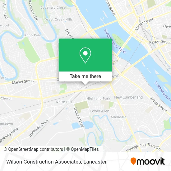 Wilson Construction Associates map