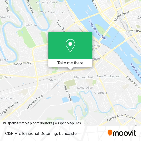 C&P Professional Detailing map