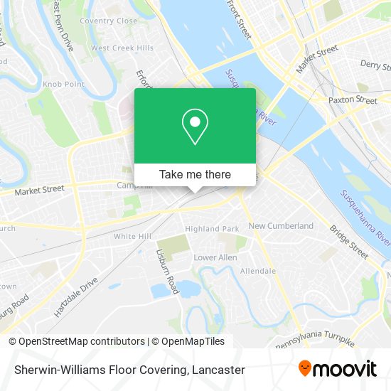 Mapa de Sherwin-Williams Floor Covering