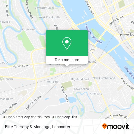 Elite Therapy & Massage map