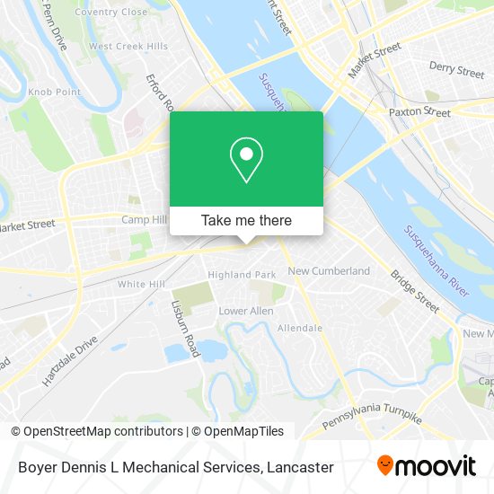 Boyer Dennis L Mechanical Services map