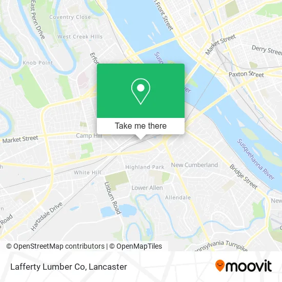 Lafferty Lumber Co map