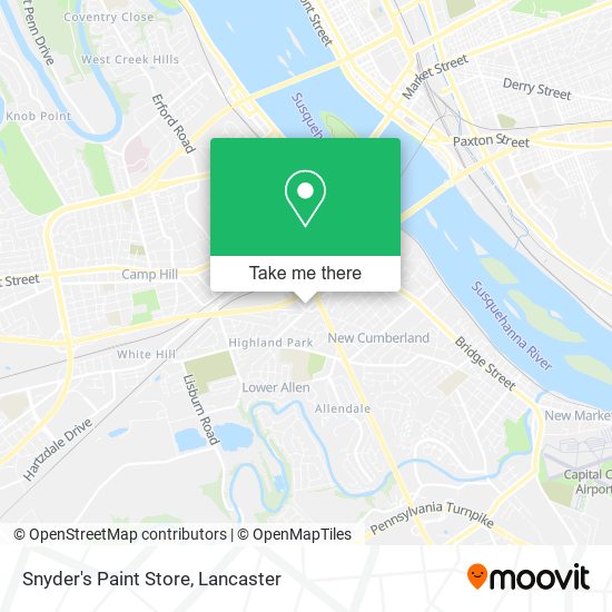 Snyder's Paint Store map