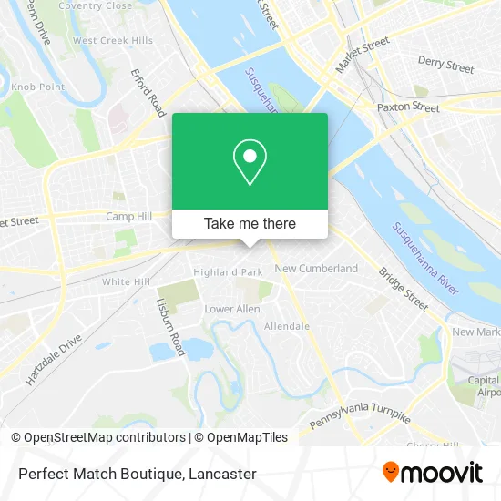 Perfect Match Boutique map