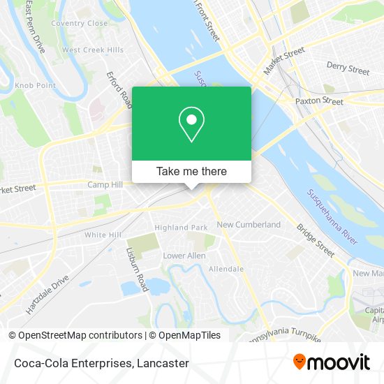 Mapa de Coca-Cola Enterprises