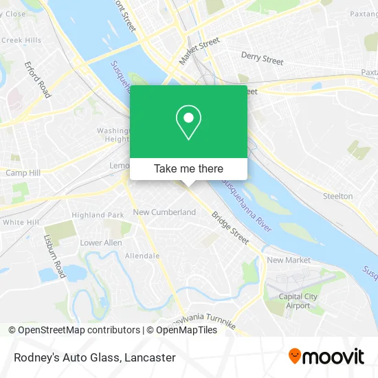 Rodney's Auto Glass map