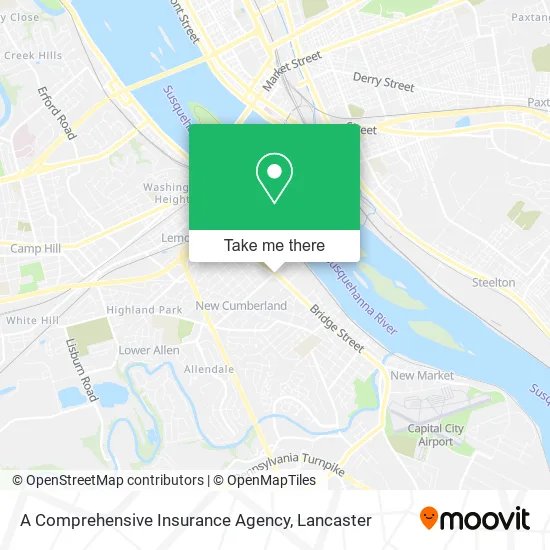 A Comprehensive Insurance Agency map