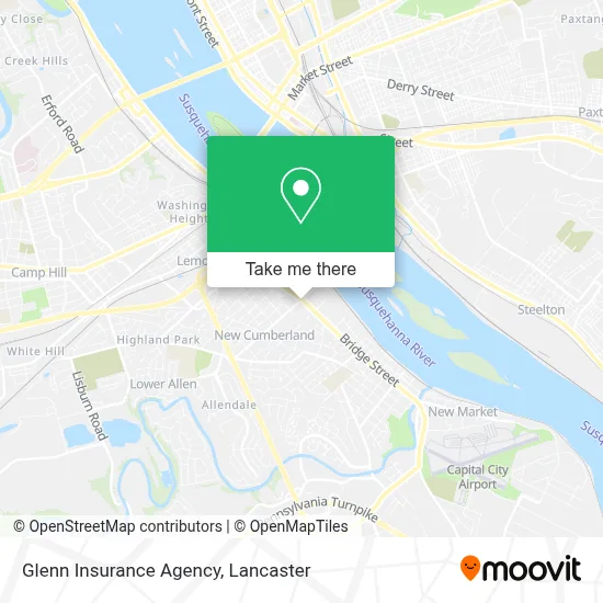 Glenn Insurance Agency map
