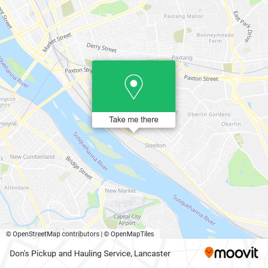 Don's Pickup and Hauling Service map
