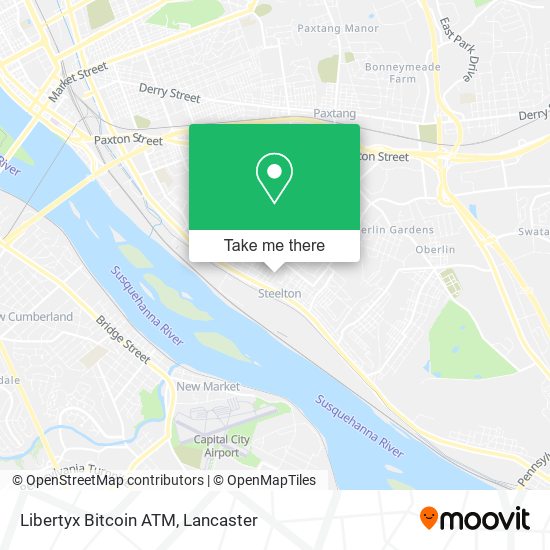 Mapa de Libertyx Bitcoin ATM