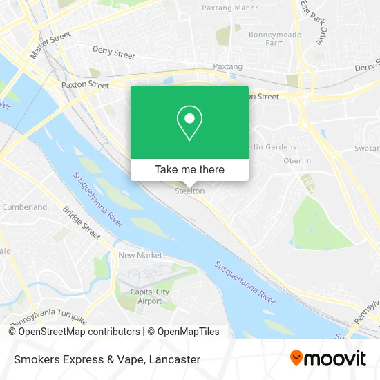 Smokers Express & Vape map