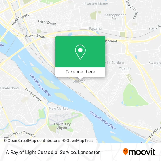 A Ray of Light Custodial Service map