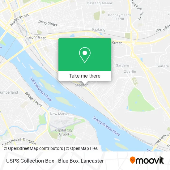 USPS Collection Box - Blue Box map