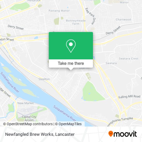 Newfangled Brew Works map