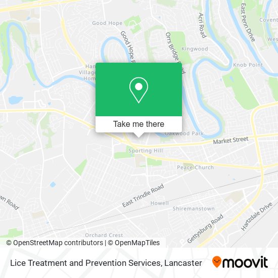 Lice Treatment and Prevention Services map