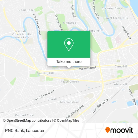 PNC Bank map