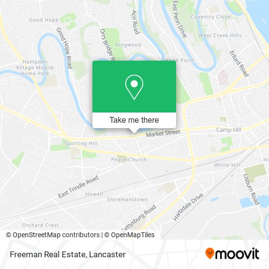 Freeman Real Estate map