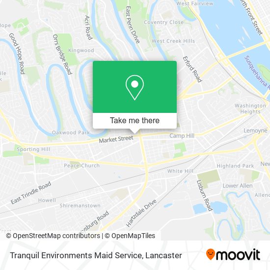 Tranquil Environments Maid Service map