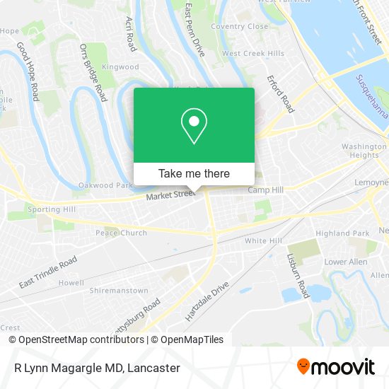 R Lynn Magargle MD map