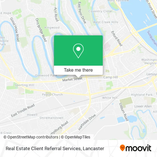 Real Estate Client Referral Services map