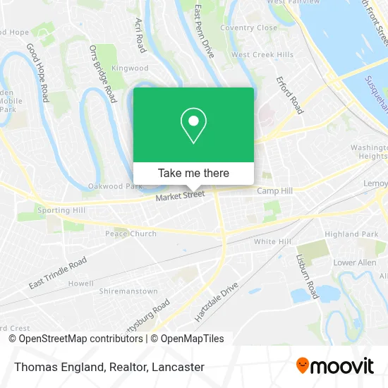 Thomas England, Realtor map