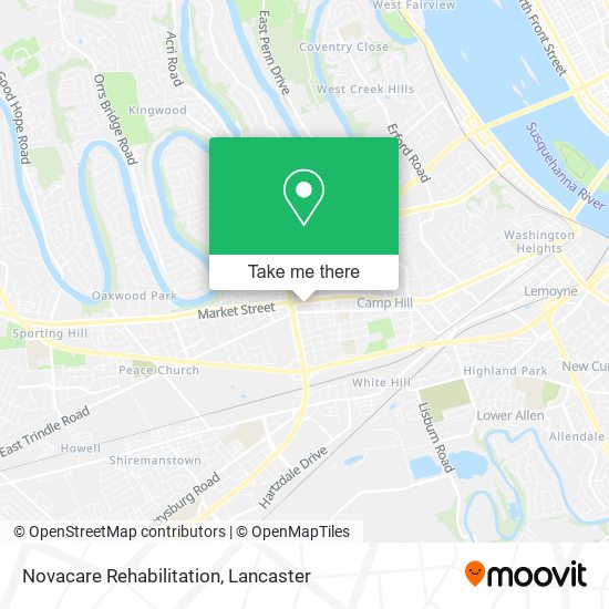 Novacare Rehabilitation map