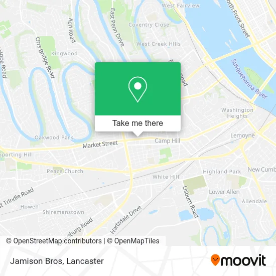 Jamison Bros map
