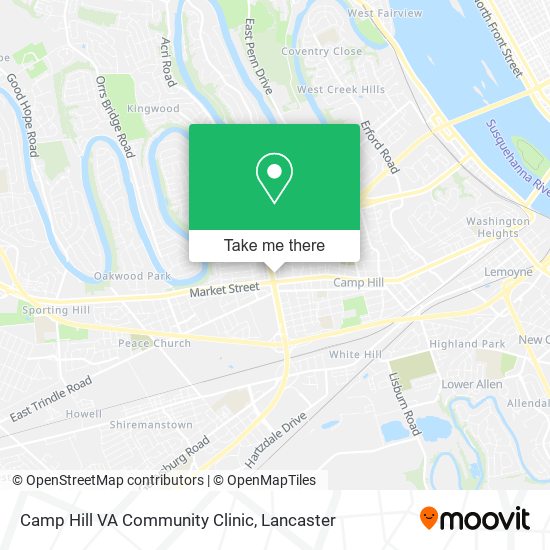 Camp Hill VA Community Clinic map