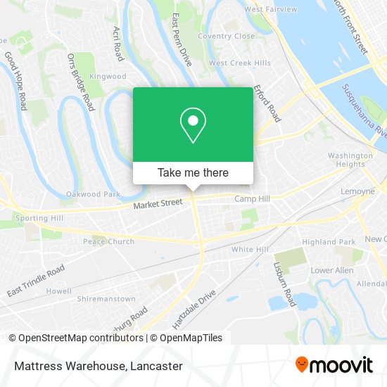 Mattress Warehouse map