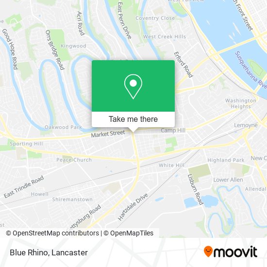 Mapa de Blue Rhino