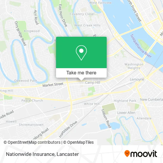 Nationwide Insurance map