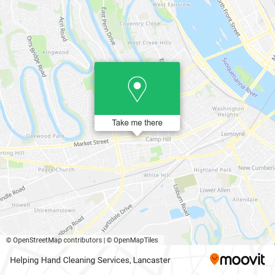 Helping Hand Cleaning Services map