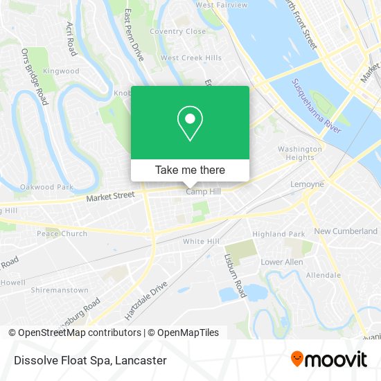 Mapa de Dissolve Float Spa