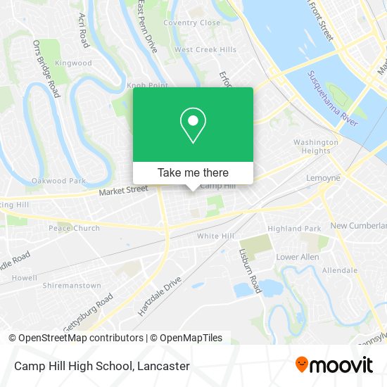 Mapa de Camp Hill High School