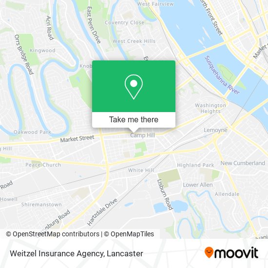 Weitzel Insurance Agency map