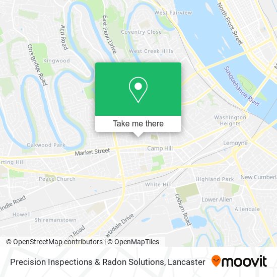 Precision Inspections & Radon Solutions map